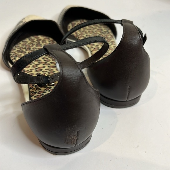 Tory Burch | V-cut Ankle Strap Python Sandal Snake Print - Picture 3 of 6